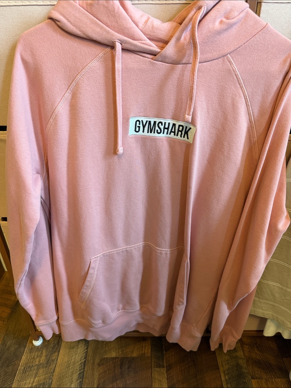 Gymshark Pink Pullover Hoodie with Front Pocket